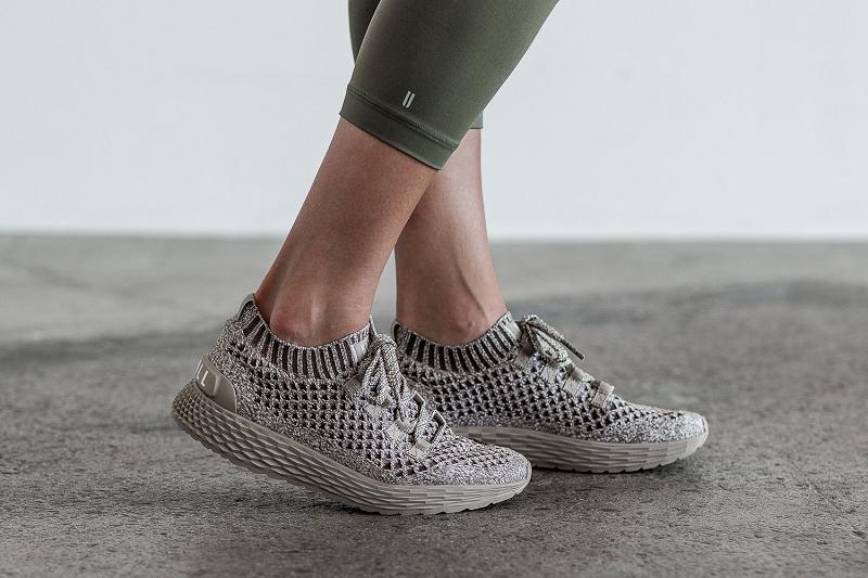 Nobull Clay Knit Runner Women's Running Shoes Dark / Grey | USA Q1739M